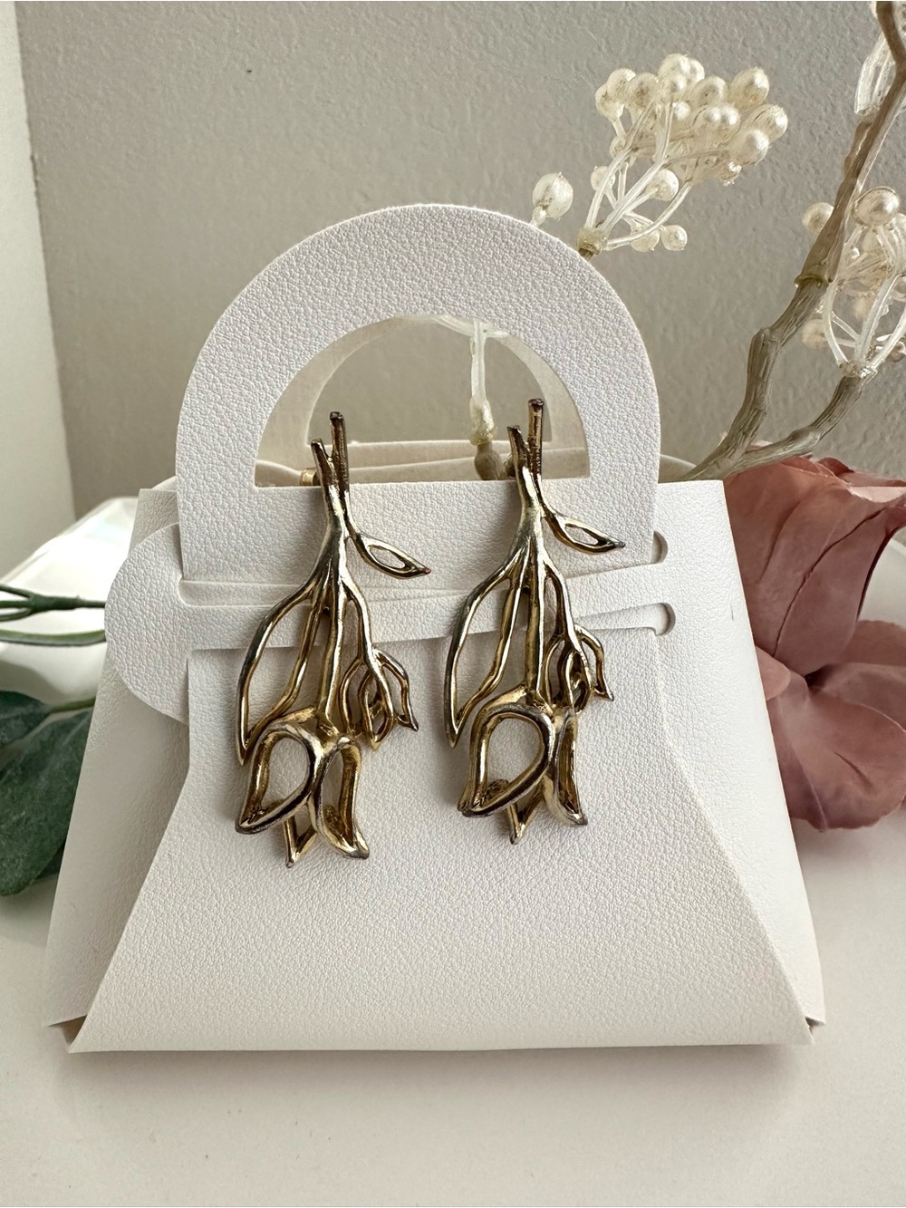 Oscar de la Renta Bouquet Flower Earrings
